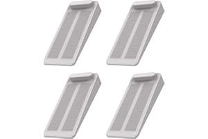 Topes para Puertas,Yosemy Cuña Puerta de Goma Antideslizante Apilable,Protección de Pared y Muebles (4, Gris)