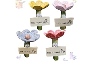 TELAOBAN Bienen Tränkestationen, Bienen Trinkbecher, Insekten Trinkbecher, Insektentränke für Wild Schmetterlinge, Schmetterlings Tränkebecher für Garten, Garten bienen becher, Ideal für Garten & Balkon