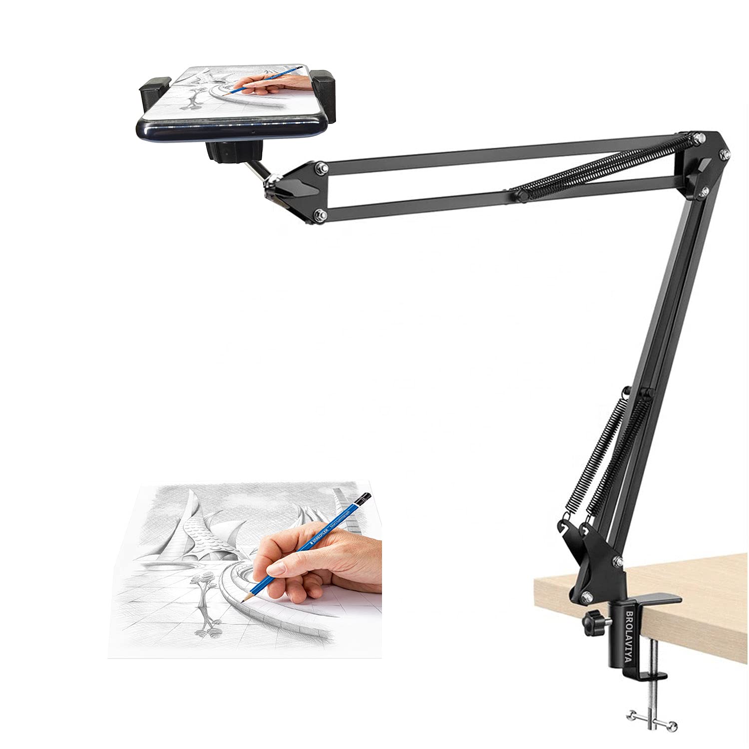 BROLAVIYA Overhead Video Tabletop Stand Review for Streaming and Office Use