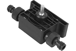 Jiawu Bärbar Dränkpump, Eldriven Oljepump med Kopplingar (black oil pump) | Kompakt vattenoljeöverföringspump, korrosionsbeständig plastpump för avloppstransport, enkel installation
