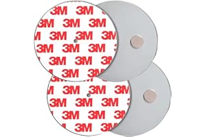 König Design Soporte magnético para detector de humo, 3 unidades, soporte magnético autoadhesivo para detectores de humo, diámetro de 40 mm, montaje rápido y seguro, sin taladrar ni tornillos, para