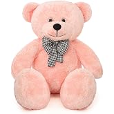 80 cm Dev Pel&uuml;ş Ayıcık,Papyonlu Peluş Ayı,Yumuşak ve Sevimli B&uuml;y&uuml;k Boy Oyuncak Ayı,Sarılmalık Papyonlu Ayıcık,Sevgiliye Hediy