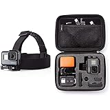 Amazon Basics - Fascia da testa per fotocamera/videocamera GoPro & Custodia per trasporto GoPro, misura Extra-Small