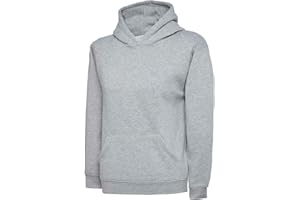 Listers Schoolwear Boys Girls Plain Hoodie Fleece Childrens Hooded Sweatshirt Pullover Hoody 1-15 Years