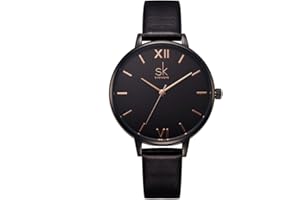 SHENGKE Damen Armbanduhr Kreative Frauen Uhren Marke Uhr Frauen Mesh Kleid Uhr Echtes Leder