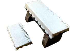 TERRAPIN TRADING Replacement Sitar Bone Bridge Set 2pc Bada Ghoraj spares spare parts indian india