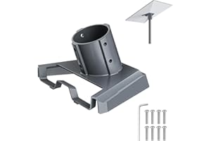 REEYEAR Ulepszony adapter do rur Starlink V3 – pasuje do drążków 1-2", stop aluminium z 8 śrubami mocującymi, nachylony dla optymalnego ustawienia, malowany proszkowo dla odporności na warunki atmosferyczne