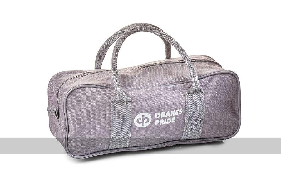 DRAKES PRIDE Crown Green/Flat Green 2 Bowl & Jack Zipped Bag** (Grey)