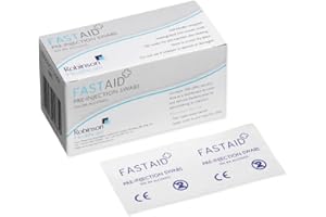 FASTAID Fast Aid 5885 Pre-Injection Swab, 70% Alcohol (Pack of 100)