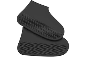 JAMILA Copriscarpe Impermeabili, Copri Scarpe per Pioggia in Silicone, Proteggi Scarpe Riutilizzabile Antiscivolo per Uomo Donna e Bambini