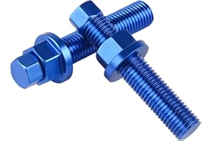 LOTFI Hinterachsblöcke, Kettenspannschraube, Schraube, passend for KTM SX SXF EXCF 125 150 250 350 450 530 690 990 1190 SMC SMR Adventure Duke RC8 (Size : Blue)