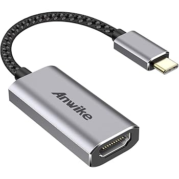 Adaptateur USB C à HDMI, 4K / 60Hz ANWIKE Adaptateur USB Type-C à HDMI avec câble (mode Alt DP) Compatible MacBook Pro avec port Thunderbolt 3