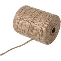 Vivifying Jute Twine, 165 Feet 4mm Thick Natural Jute Rope For Crafts, Garden Ties, Climbing Plants, Hanging And Packing (Brown