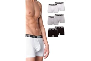 Kappa Enge Boxershorts 6er Pack VINESTA I Retro Pants für Männer aus Baumwolle I reißfeste & atmungsaktive Herren Unterhosen I Boxer im Vorteilspack als Sport-Unterwäsche oder Loungewear