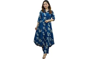 GRECIILOOKS Women Rayon Blend Ethnic Wear Formal Kurta Co-ord Set