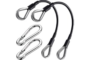 Hem Gym Kabelförlängning, Gym Förlängningskabel,2x Home Gym Kabel - Trissa System Fitness Kabel, Gym Machine Förlängningskablar, Fitness Pulley Workout Kabel för Gym Träning Hem
