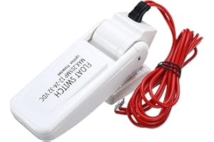 RONYME prasku Interrupteur Flotteur pour Pompe, Interrupteur à Flotteur de Pompe de Cale pour Pompes à Eau Électriques, 12V 24V ou 32V pour Bateau, Caravane