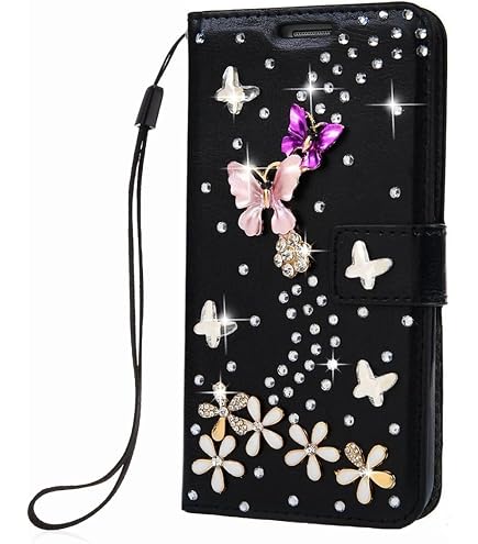 Glitzer-Handyhülle Für Redmi Note12 Pro 4G – Flip Case Mit PU-Leder, Kartenfach, Magnetverschluss & Standfunktion, Strass-Design