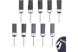 JSUOEO Sanding Drums Sleeves Polishing Rolls, 10 PCS 2.35mm Abrasive Grinding Head 180/240/320/400/600/800/1000/1200/1500/2000 Grit for Woodworking Glass Metal Polishing