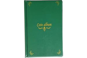 Mulove Album collecteur de pièces de monnaie 150 pochettes Convient pour les pièces de monnaie de moins de 4,4 cm de diamètre