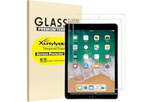 XunyLyee 2-Pack, Screen Protector for iPad 6th/ 5th Generation, Tempered Glass Film for iPad 9.7 Inch 2018/2017 Model