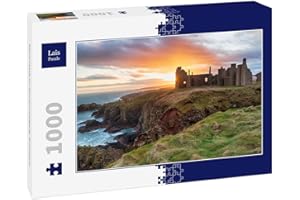 Lais Puzzle Zamek Slains o zachodzie słońca, Szkocja 1000 Części