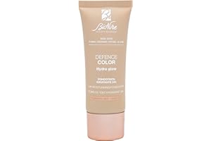 Bionike Defence Color - Fondotinta Hydra Glow Idratante 24h, con Acido Ialuronico e SPF 15, per Pelli Normali e Secche, Azione Antiossidante e Protettiva, Dona una Pelle Luminosa e Sana, 30 ml