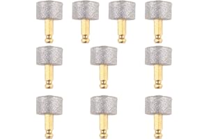 POPETPOP 10 Pezzi Testina di Ricambio per Lucidatore per Unghie Cane Trapano per Unghie per Cani Ruota per Smerigliatrice per Unghie per Cani Hunde Krallenschleifer Metallo Parte Elettrico