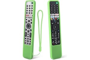 CHUNGHOP 1 szt. ochronne silikonowe etui na pilot do Sony RMF-TX600U RMF-TX500U RMF-TX520E RMF-TX621E RMF-TX600E inteligentny pilot zdalnego sterowania, zmywalne, odporne na wstrząsy i przyjazne dla skóry etui na pilota (świecące w ciemności, zielone)