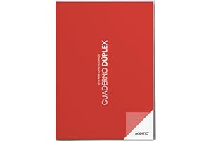 ADDITIO - Cuaderno Dúplex para el profesorado | Evaluación continua | Seguimiento del alumnado | Registro de asistencia por meses | Tamaño A4 | Español | Rojo