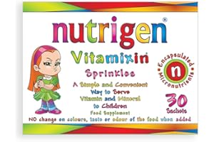 Nutrigen Vitamixin Sprinkles – multivitamin and Mineral Powder for Toddlers and Young Children. Encapsulated micronutrients to Improve Acceptance and Effectiveness in The Body, 30 sachets