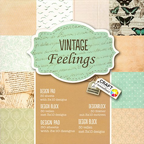 6 x Scrapbooking Papier Motivblock mit je 30 Blättern bedruckt Bastelpapier 180 Blätter 60 Designs (Set Auswahl 01) - 7
