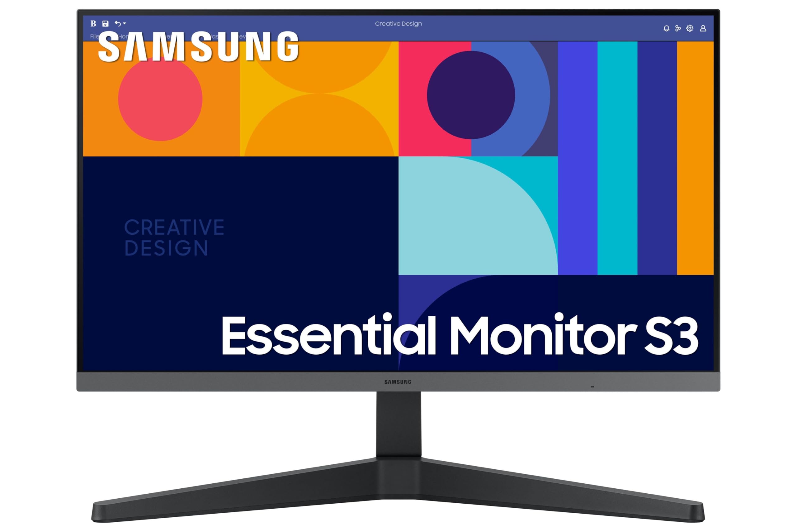 Samsung 24-inch (60.46cm) FHD, IPS, 100 Hz, 1920 x 1080 Flat Monitor, Bezel Less Design, AMD FreeSync, Flicker Free, HDMI, Di