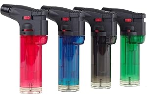 ‎OKAEI Sturmfeuerzeug Jet Feuerzeug nachfüllbar Mini Gasbrenner Flambierer Jetflamme 1 Stück