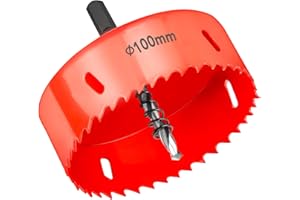 ALFFREUDE M42 HSS Seghe a Tazza in Bimetallico 100mm Seghe a Tazza in Metallo Universale per Iron Alluminio, Legno, Cartongesso, Tubi, Plastica, Pannelli di Fibra