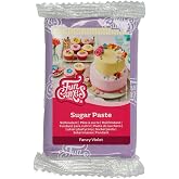 FunCakes Sugar Paste Sugar Paste, Fancy Violet, 250g | Easy to use, soft, flexible and mouldable, ideal for decorating cakes