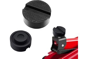 ThxMadam Jack Pad, 2 Bloque Almohadillas de Goma Revestimiento de Goma Universal para Hidráulico y Gato Antideslizante Superficie Caucho Ranura Protector