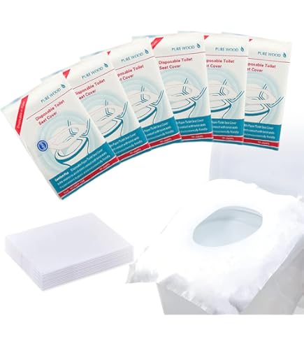 60 Stück Einweg Toilettensitzbezüge - Spülbare Hygiene-Auflagen