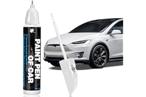 Canollo Lackstift Weiß Auto, Auto Lackstift Weiß für Kratzer, Autos Kratzer Reparatur Stift, Mit Pinselkopf und Spitze, für Kratzerreparaturen der Meisten Autos, Anhänge, Motorräder, Transporter