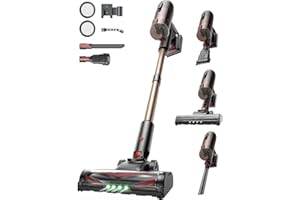 Proscenic P11 Ultra Cordless Vacuum Cleaner, 500W/50Kpa 50Min Self-Standing Hoover Cordless Powerful, Stick Vacuum with Wall Mount, Anti-Tangled Rechargeable Lightweight for All Floor Carpets Pet Hair