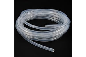 SLTAXAR Manguera de Silicona Flexible 3mm x 6mm - Tubo Transparente 4M de Grado Alimenticio Para Agua
