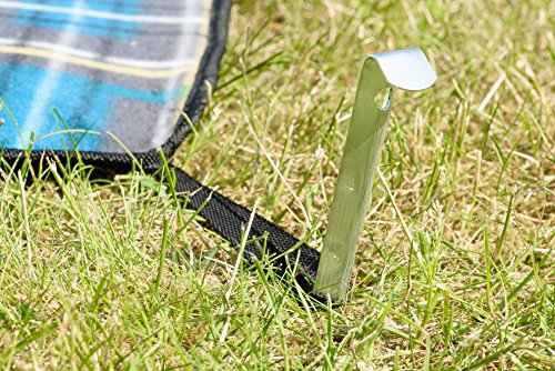 Uquip Scotty L große karierte Picknickdecke L 180 x 150 | weiches soft Polar-Fleece als Obermaterial -angenehm bei kühlen und warmen Tagen | extra reißfeste + wasserdichte Unterseite | bis 40Grad maschinenwaschbar - 4