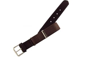 FIONCCI Cinturón Elástico con Piel Niños y Niñas Ajustable - Hebilla de Metal