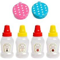 Hushee 2 Contenitori Per Salse In Silicone Rosa E Verde – 113g, Ermetici, Per Snack E Condimenti, Lavastoviglie E Microonde - 2