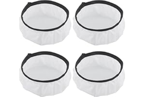 LAM-LORD Light Diffuser Socks, 4pcs 7inch White Soft Reflector Elastic Flash Lamp Light Diffuser for Studio Strobe Reflector Photography, Sparkler, Portrait, Product and Video Shooting Lighting(White)