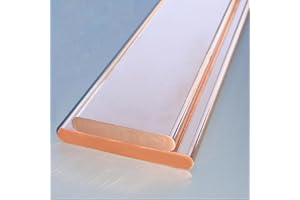 Coavoo Barre Plaque Plat de Cuivre 3mm x 30mm x 1000 mm, 1 Pièce T2 Pur Cuivre Plat Plaque de Tôle de Cuivre Cu Barre Plate en Métal 3 mm d'épaisseur 30 mm Largeur