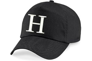 4sold New Children School Caps Kids Hat Sport Alphabet A-Z Boy Girl Adjustable Baseball Cap Black