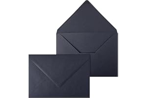 Netuno 250 sobres de color azul oscuro C5 162 x 229 mm 115g solapa en pico engomada sobres elegantes para tarjetas de felicitación invitaciones bodas A5 cartas empresas folletos menús vales Navidad