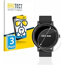 BROTECT 3er Pack Panzerglas Für Runde Displays (Ø 41,5 Mm) - 9H Härte, Anti-Fingerprint, Made In Germany