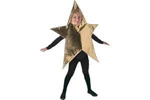 Rubies Official Child's Nativity Star Christmas Costume, Gold 4-6 Years, One Size Halloween